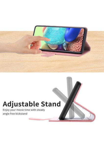Baskılı Y Şeklindeki Çizgiler Manyetik Pu Deri Telefon Kılıfı Samsung Galaxy A33 5g Için Kayış ile Flip Cüzdan Telefon Kapağı (Yurt Dışından)