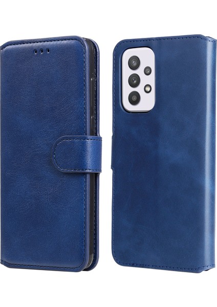Samsung Galaxy A33 5g Için Düz Renk Stand Cüzdan Tasarım Dokulu Deri Kapak + Iç Tpu Telefon Kılıfı (Yurt Dışından)