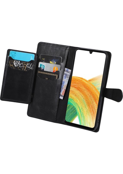 Samsung Galaxy A33 5g Için Tam Koruma Telefon Kılıfı, Fermuarı Cep Cüzdanı Telefon Flip Deri Kapak Kartı Tutucu Manyetik Toka (Yurt Dışından) fiyatları