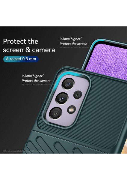 Thunder Serisi Twill Doku Yumuşak Kalınlaştırılmış Tpu Anti-Çizelge Samsung Galaxy A33 5g Için Şok Geçirmez Koruyucu Kılıf (Yurt Dışından) fırsatları