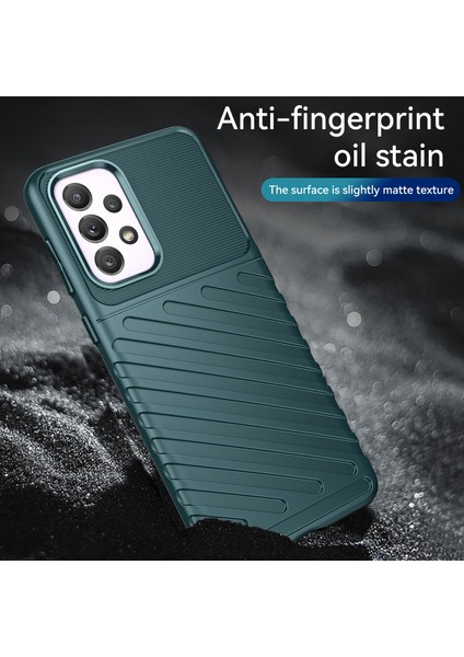 Thunder Serisi Twill Doku Yumuşak Kalınlaştırılmış Tpu Anti-Çizelge Samsung Galaxy A33 5g Için Şok Geçirmez Koruyucu Kılıf (Yurt Dışından) indirimleri