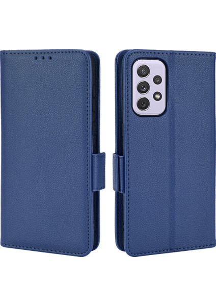 Samsung Galaxy A33 5g Için Yan Manyetik Toka Stand Telefon Kılıfı, Litchi Doku Pu Deri Cüzdan Kılıfı (Yurt Dışından)