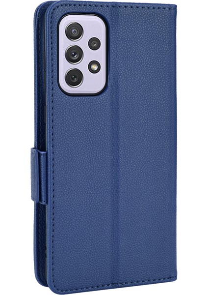 Samsung Galaxy A33 5g Için Yan Manyetik Toka Stand Telefon Kılıfı, Litchi Doku Pu Deri Cüzdan Kılıfı (Yurt Dışından)