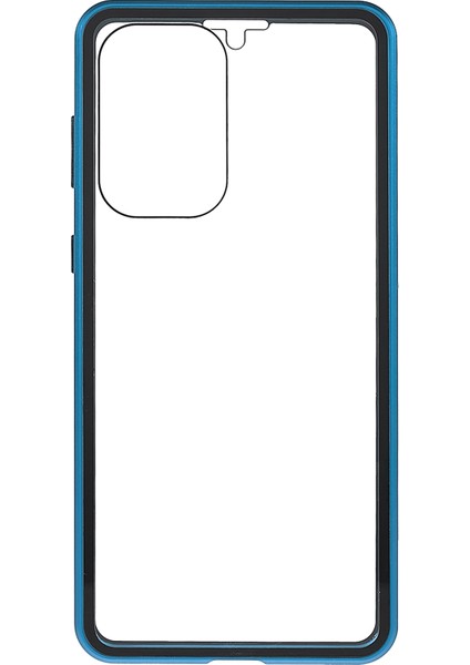 Samsung Galaxy A33 5g Çizgi Anti-Çizelge Metal Tamponu + Çift Taraflı Temperli Cam Manyetik Kabuk 360 Derece Koruyucu Telefon Kapağı (Yurt Dışından) modelleri