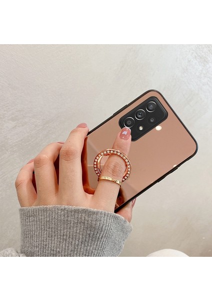 Samsung Galaxy A33 Için 5g 5g Ayna Tasarımı Aşınma Dayanıklı Koruyucu Kapak Tpu + Pc Metal Sac Yüzük Kickstand ile Hibrit Telefon Kılıfı (Yurt Dışından) indirimleri