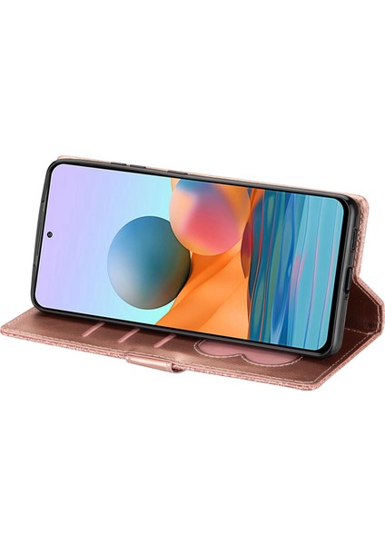 Samsung Galaxy A33 Için 5g Glittery Pu Deri Kılıf Stand Cüzdan Tasarımı Zipper Cep Telefonu Kabuğu Kayışlı (Yurt Dışından)