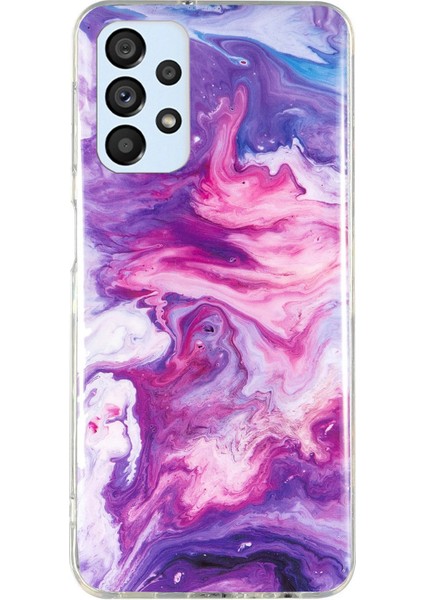 Samsung Galaxy A33 5g Için Anti-Çizelge Esnek Tpu Kılıfı, Imd Mermer Deseni Uygulama Telefon Kapağı (Yurt Dışından)