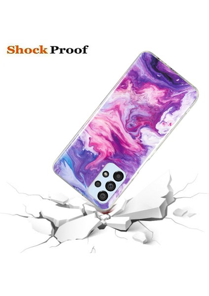 Samsung Galaxy A33 5g Için Anti-Çizelge Esnek Tpu Kılıfı, Imd Mermer Deseni Uygulama Telefon Kapağı (Yurt Dışından) modelleri