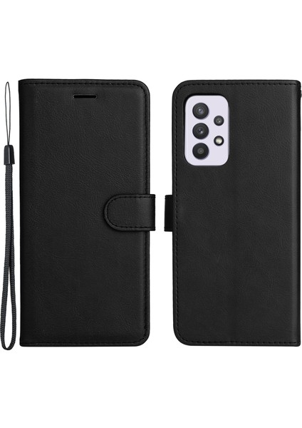 Kt Deri Serisi-2 Düz Renkli Folio Flip Pu Deri Deri Stand Cüzdan Kapağı Damgaya Dayanıklı Telefon Kılıfı Samsung Galaxy A33 5g (Yurt Dışından)