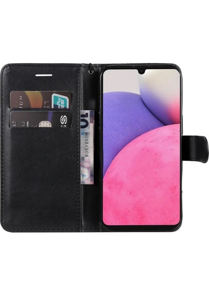 Kt Deri Serisi-2 Düz Renkli Folio Flip Pu Deri Deri Stand Cüzdan Kapağı Damgaya Dayanıklı Telefon Kılıfı Samsung Galaxy A33 5g (Yurt Dışından) fırsatları