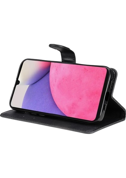 Kt Deri Serisi-2 Düz Renkli Folio Flip Pu Deri Deri Stand Cüzdan Kapağı Damgaya Dayanıklı Telefon Kılıfı Samsung Galaxy A33 5g (Yurt Dışından) indirimleri