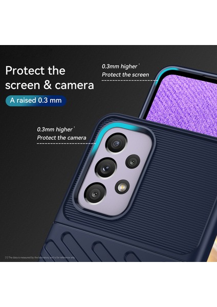 Thunder Serisi Twill Doku Yumuşak Kalınlaştırılmış Tpu Anti-Çizelge Samsung Galaxy A33 5g Için Şok Geçirmez Koruyucu Kılıf (Yurt Dışından) fırsatları