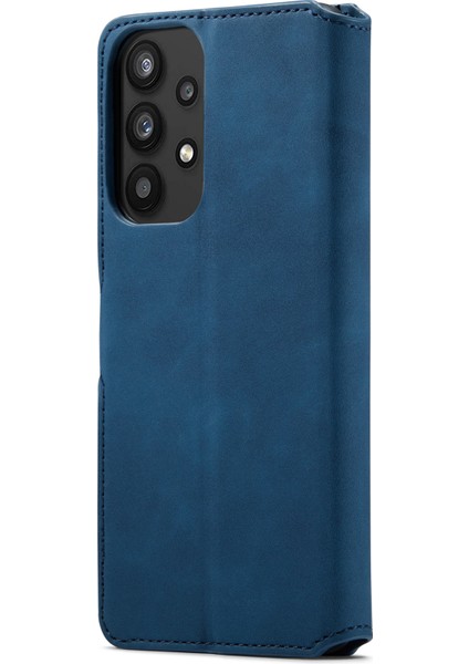 Samsung Galaxy A33 5g Retro Tarzı Manyetik Kapanma Şok Geçirmez Pu Deri Cüzdan Telefon Kasası Stand (Yurt Dışından)