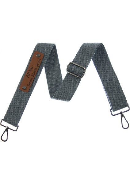 Omuz Çantaları Için Isminize Özel Gri Omuz Askısı 120 Cm, El Yapımı Hediye Kişiselleştirilebilir Askı