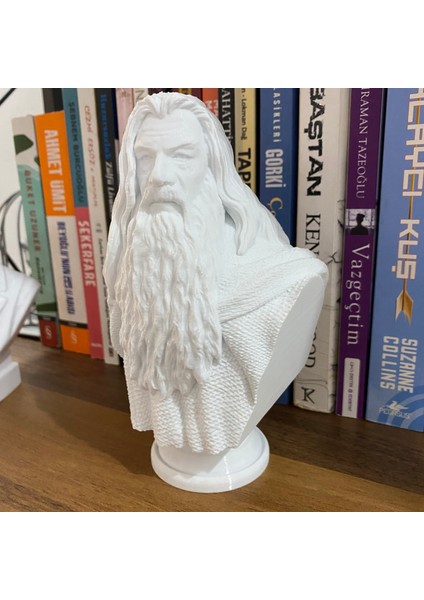 Gandalf Büst 16CM Yüzüklerin Efendisi Figür Lotr Karakter Hediyelik Dekoratif Biblo