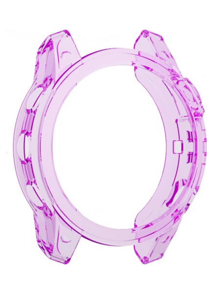 Garmin Epix Için Yarım Paket Tpu Kılıf Şeffaf Mor (Yurt Dışından)