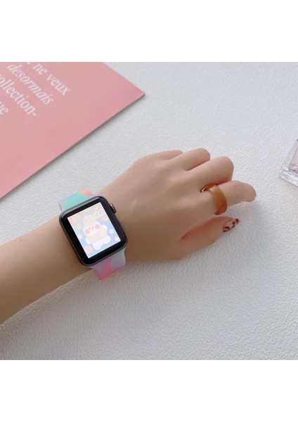 Senfoni Aurora Kayışı Için Apple Watch 7 45MM/44MM/42MM (Yurt Dışından) modelleri