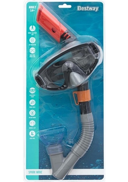 Spark Wave Maske Şnorkel Set