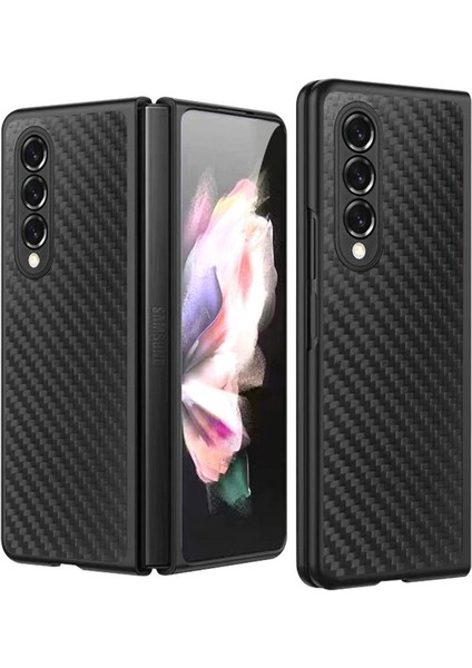 Samsung Galaxy Z Fold 3 Kılıf Fold Karbon Kapak