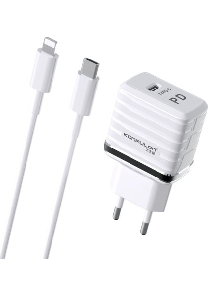 C32D 20W Pd Şarj Cihazı + DC13 3A Lightning Kablo iphone Uyumlu