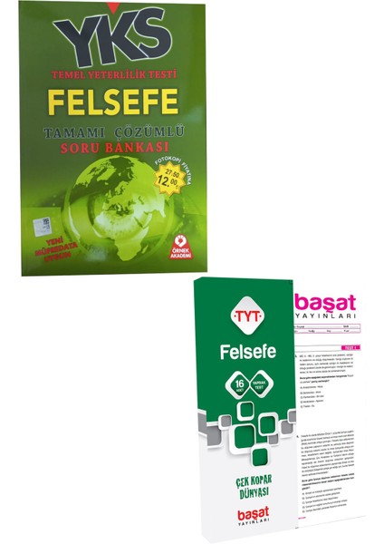 Örnek YKS Felsefe Soru Bankası + Başat TYT Felsefe Yaprak Test