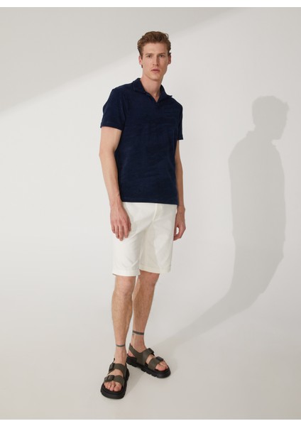 Polo Yaka Düz Lacivert Erkek T-Shirt ALIZA fırsatları