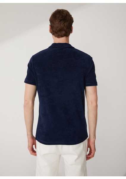 Polo Yaka Düz Lacivert Erkek T-Shirt ALIZA indirimleri