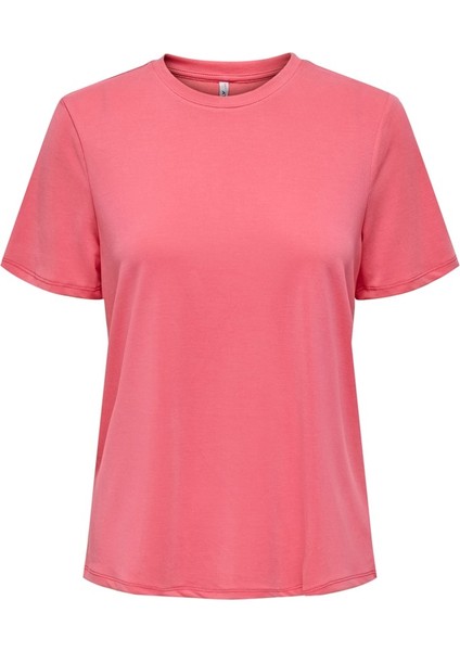 Minimalist Oversize Tişört - Yuvarlak Yaka Kısa Kol - Günlük