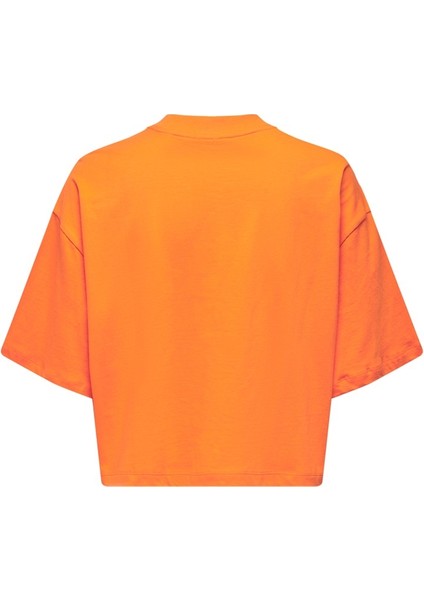 Oversize Crop T-Shirt: Kısa Kol, Yuvarlak Yaka, Günlük Stil fiyatları