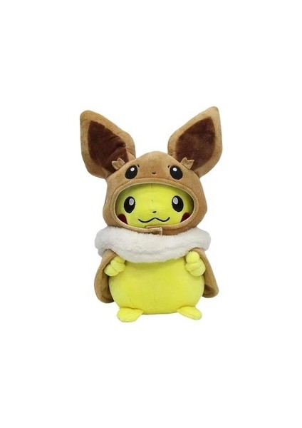 Hakiki Pokémon Çapraz Giyinme 30 cm Pikachu Eevee Ayrılabilir Pelerin Pikachu Peluş Oyuncak Giyinmek (Yurt Dışından)