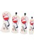 4x Pu Golf Kulübü Baş Kapakları Set Golf Ahşap Headcover Koruyucu Kol Koruma Kupası Beyaz (Yurt Dışından) 5