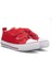 Unisex Çocuk Keten Kısa Convers Modeli Cırtlı Sneaker Spor Ayakkabı Kırmızı (26-30) 2