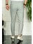 Erkek Gri Slim Fit Kumaş Pantolon 3