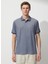 Polo Yaka Lacivert - Beyaz Erkek T-Shirt 4A9000000004 1