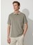 Polo Yaka Nefti Melanj Erkek T-Shirt 4A9000000004 3
