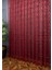 Taç Şal Desen Kullanıma Hazır Ekstraforlu Pilesiz Tül Perde Tek Kanat - Bordo 160 x 200 cm 5