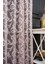 Taç Şal Desen Kullanıma Hazır 1/3 Sık Pile Tül Perde Tek Kanat - Pudra 100 x 250 cm 1