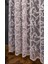 Taç Şal Desen Kullanıma Hazır 1/3 Sık Pile Tül Perde Tek Kanat - Pudra 100 x 250 cm 5