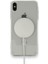 Apple iPhone x Kılıf Magsafe Wireless Kablosuz Şarj Destekli Sert Şeffaf Darbe Emici Kapak (Embos) 5