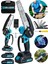 Alman 148 Vf 10 Ah %100 Kömürsüz Motor Akülü Dal Kesme Budama Testere Bıçkı Makinesi 15 cm 2