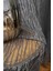 Taç Buz Kırığı Kullanıma Hazır 1/2,5 Normal Pile Tül Perde Tek Kanat - Koyu Gri 100 x 250 cm 4