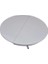 Masa Baba Ayak Ihlamur Ağacı Mdf Tabla, Parlak Krem Lake Boya 110 cm Itinalı Paket Kergo El Yapım 2