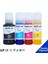 Epson 112 L6590 1 Set 4 Renk Ithal Muadil Pigmentli Mürekkep Seti Siyah 127 ml - Renkliler 70 ml 1