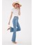 23Y-PNT0298K1 Kadın Paçası Yırtmaçlı Denim Pantolon 3