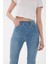 23Y-PNT0298K1 Kadın Paçası Yırtmaçlı Denim Pantolon 4
