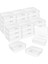 24 Pcs Mini Plastic Storage Containers Box, 3.3x3.3 Inches Empty Hinged Box,için Mücevher, Hardware, Game Pieces, Crafts (Yurt Dışından) 1
