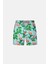 106 Yeşil Desenli Erkek Çocuk Deniz Şortu 1