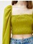 Crop Bluz Gipeli Balon Kol Kare Yaka 5