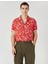 Yazlık Gömlek Kısa Kollu Devrik Yaka Etnik Baskı Detaylı 2