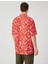 Yazlık Gömlek Kısa Kollu Devrik Yaka Etnik Baskı Detaylı 4
